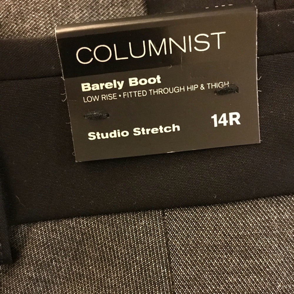 Express Columnist Barely Boot Low Rise Pants